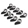 10pcs Set PU Waterproof Golf Club Iron Cover Fine Sewing Process Golf Club Head Protect Case(White Character Black