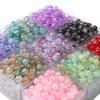 8mm/10mm Cracked Patterned Beads Irregular Color Acrylic Beads For DIY Jewelry Making