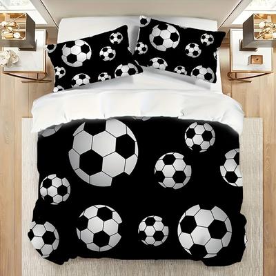 Football Duvet Cover Set Comforter Bedding 3D Children'S Bedding Set 3-Piece 1 Quilt Cover King Size
