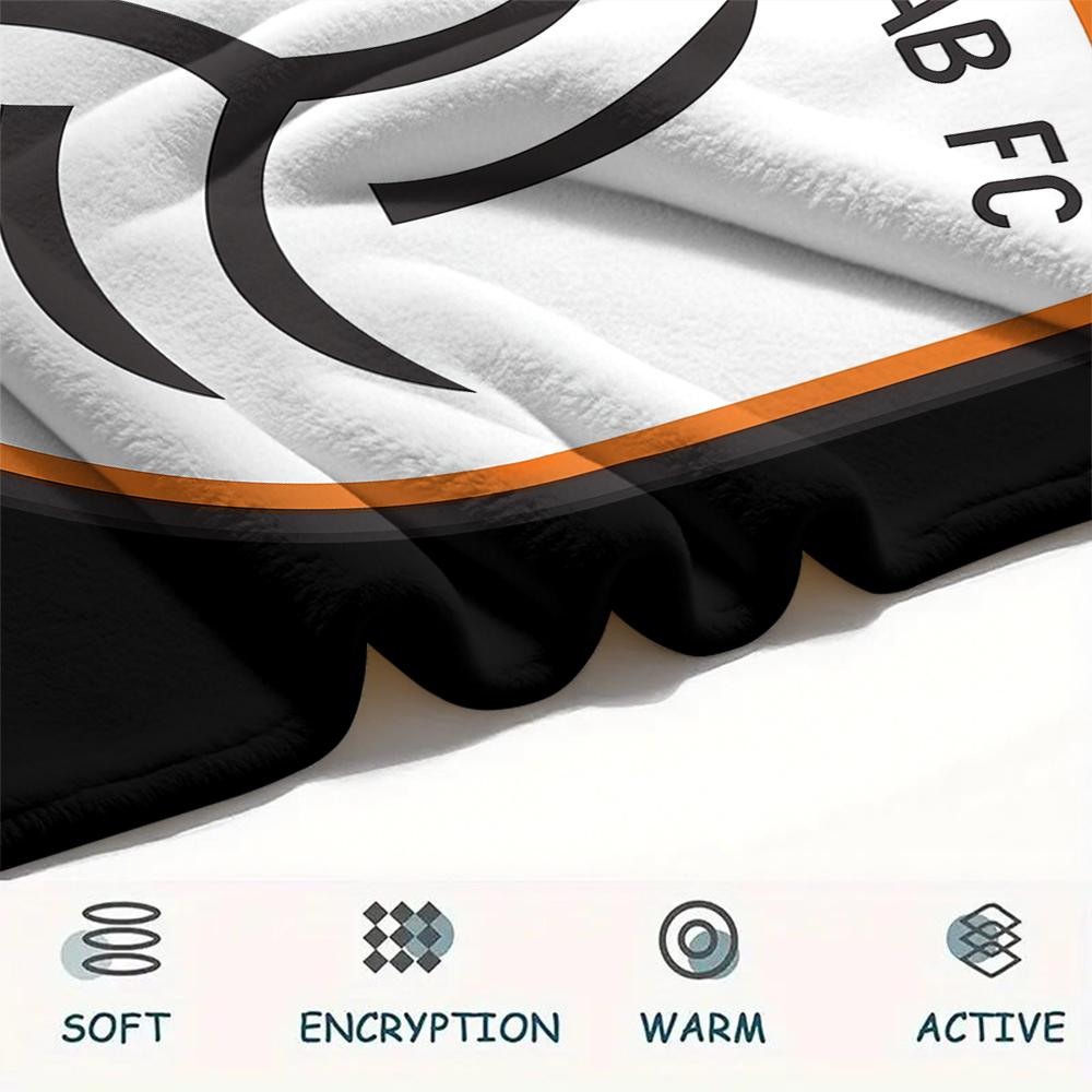 1PC Al-Shabab FC Print Flannel Blanket, High quality All Seasons, Home Decor, Warmth and Comfort, Perfect for Christmas Gifts