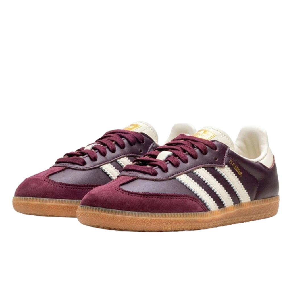 Adidas Samba OG Maroon Gold Metallic
