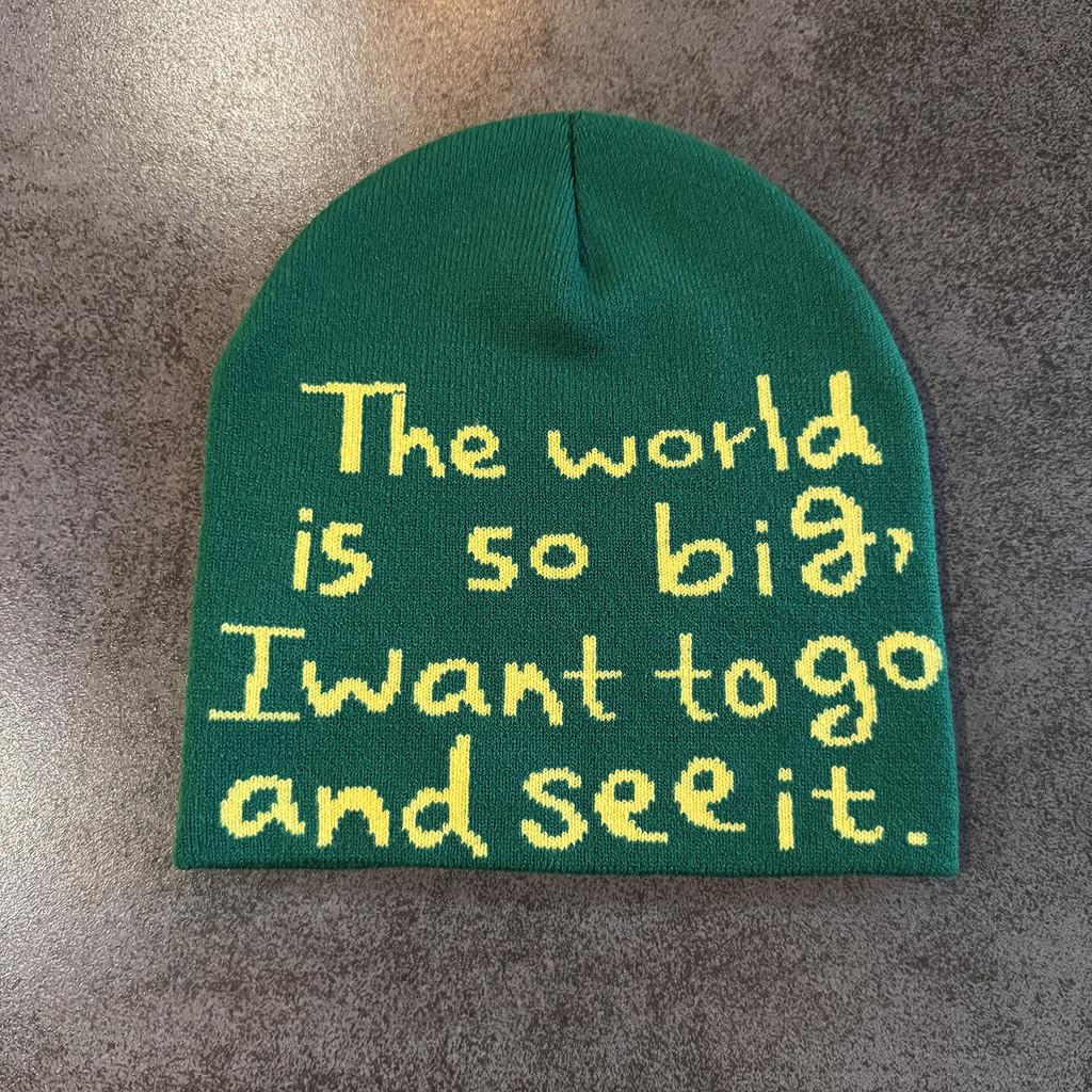 Letter Fashion Knit Cap For Unisex Winter Warmth And Windproof Sun Protection