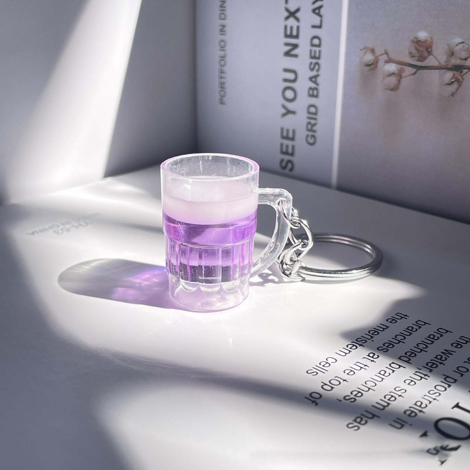 

Брелок для ключей True Proof Beer Glass, пивные украшения, креативный пивной бокал, пивные украшения, брелок для ключей One Size фиолетовый