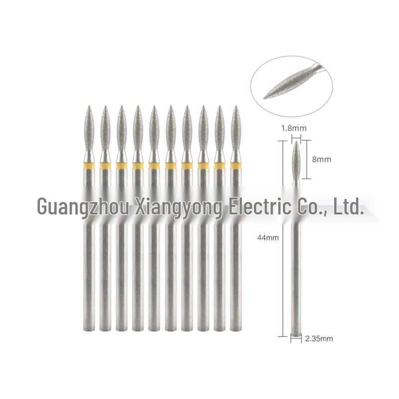 10-Piece Nail Art Diamond Drill Bits for Pre-Treatment and Grinding Dead Skin & Calluses