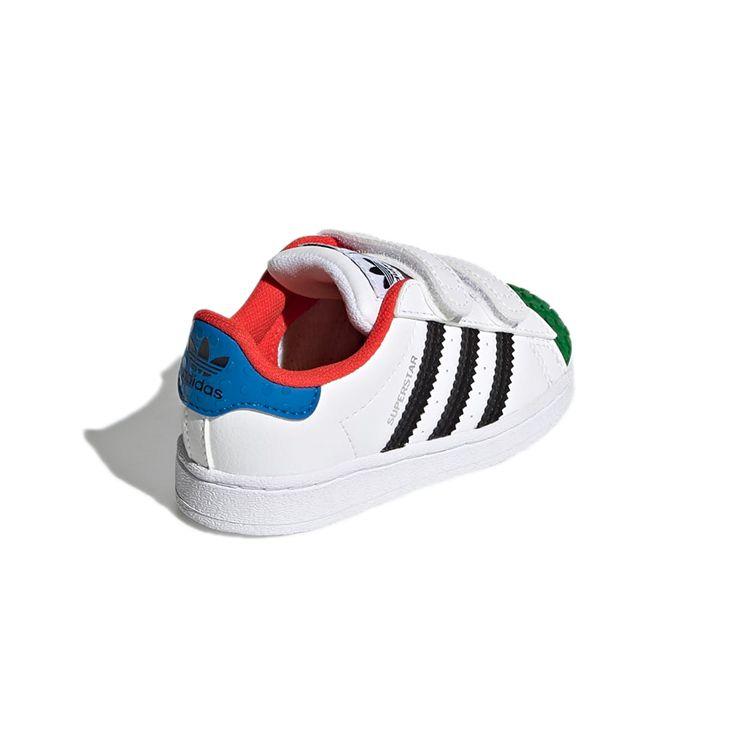 LEGO x Adidas Superstar CF I White Yellow Green Baby Sneakers Cloud-White Core-Black Equipment-Yellow H03970