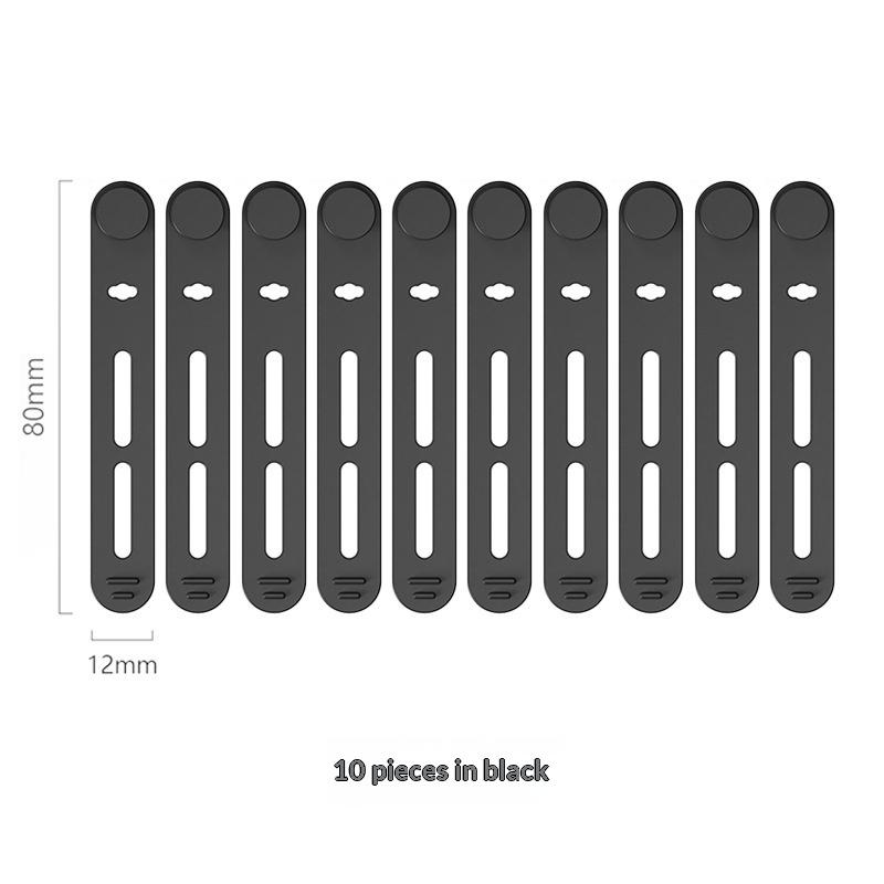 10 Pcs Creative Silicone Cable Organizer Data Cable Headphone Cable Storage Charging Cable Sorting Multifunctional Winder Strap