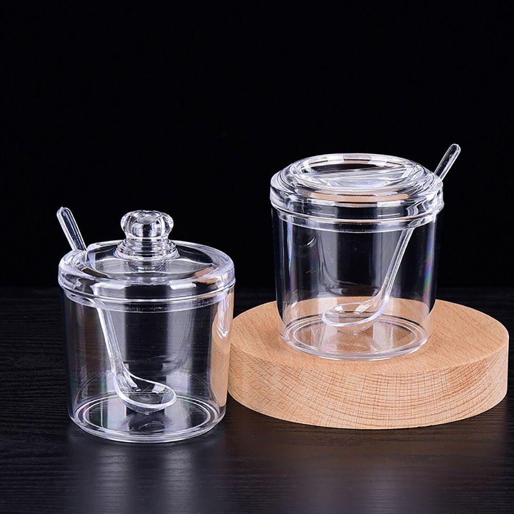1Pcs S/M/L Spices Bottles Acrylic Salt Pepper Shakers New Seasoning Jars