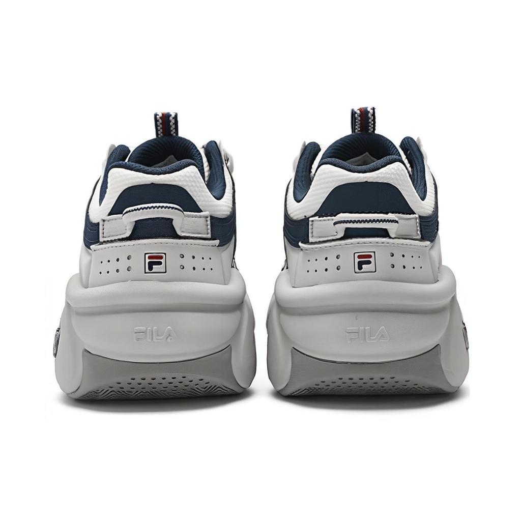 FILA Panini Fashion Casual Sports Shock Absorbing Durable Low Top Retro Basketball Shoes Men sneaker Blue White F12M412111FWM