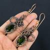 Peridot Earrings Gemstone Jewelry, 999 Copper Wire Wrapped Earrings, Handmade Jewelry Birthstone Earrings, Gift For Him