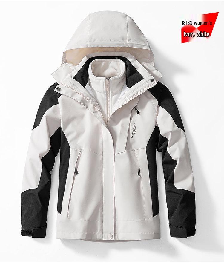 Women's 3-in-1 Waterproof, Breathable, Fleece-lined Mountaineering Suit for Autumn/Winter