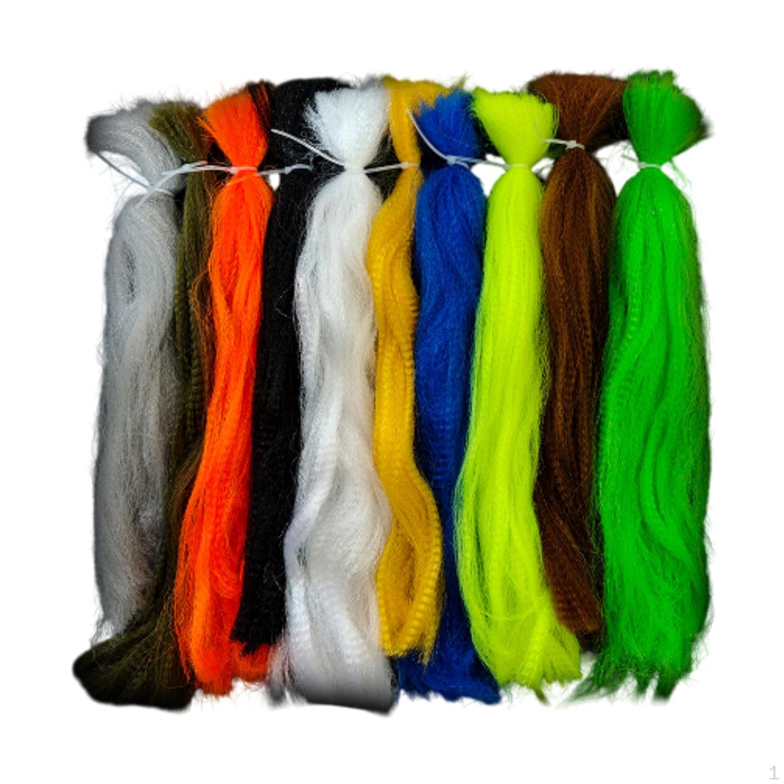 

10Pcs Fly Tying Thread Lure Making Material Versatile Fiber Silk Fishing Wire for