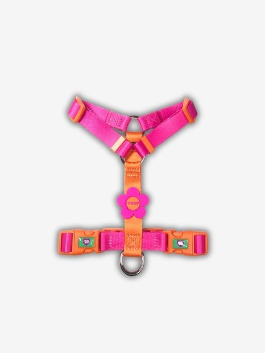 TOOF Flower Logo H Harness l Pink Orange