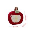 Portable Fruit Makeup Bag Velvet Cute Handbag Cartoon Travel Cosmetic Bag  Travel