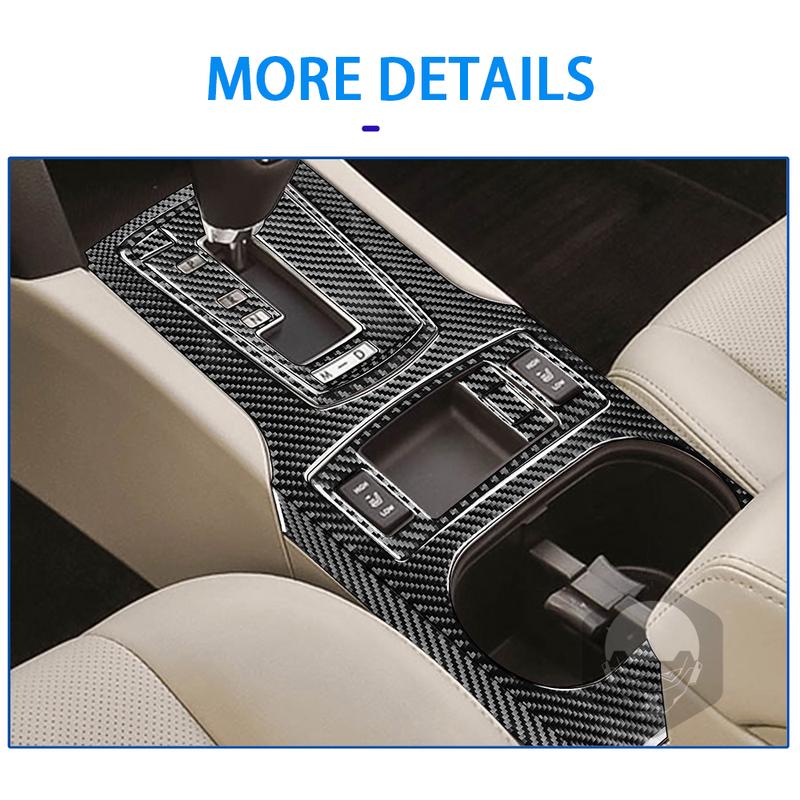 For Subaru Legacy/Outback 2010-2014 Real Carbon Fiber Sticker Gear Shift transmission Panel Car Accessories ide decorative