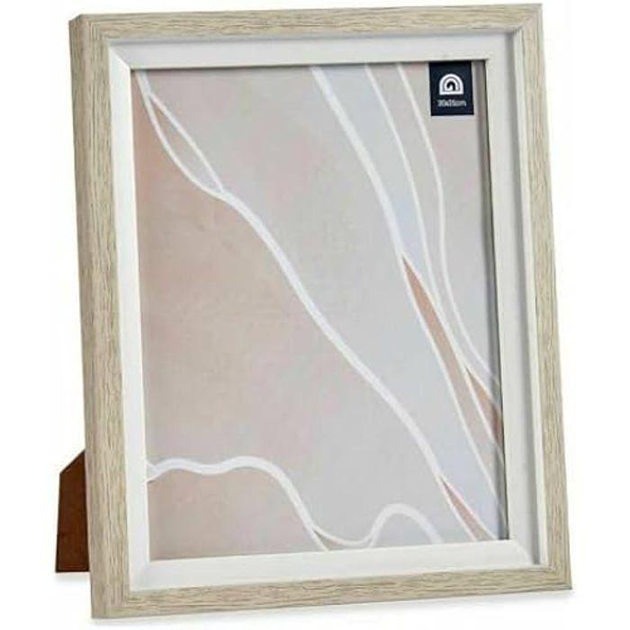 Cadre Photo - GIFT DECOR - 24 x 29 cm - Verre Beige - Plastique - Lot de 6
