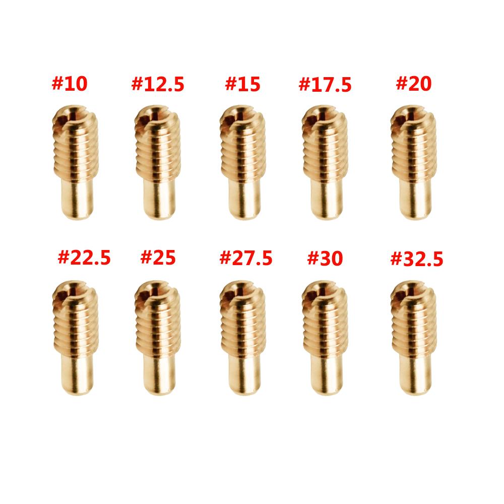 

Carburetor M4*0.7MM Slow Jets / Pilot Jet Idle For Mikuni VM26-606 VM20-273 Yamaha DT125 DT175 Vm22 M28 Nozzle Moto Carb Gicleur 10pcs Slowjet10-32.5