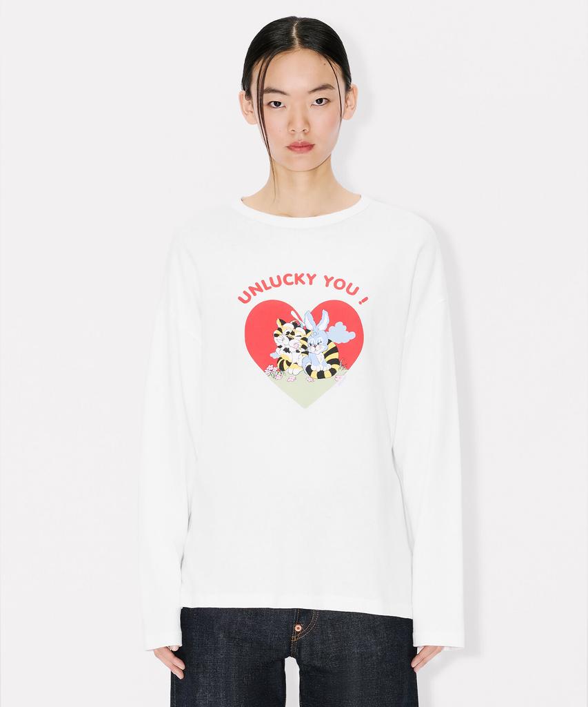 Kenzo Women'S Gatz Kenzo Cartoon Long Sleeve T-Shirt_K265Awtc07Whx
