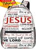 Christian Backpack Religious Bible Verse The Lord Is My Rock Pattern Backpack Jesus Cross Tablet Travel Picnic Bag Jesus Bag