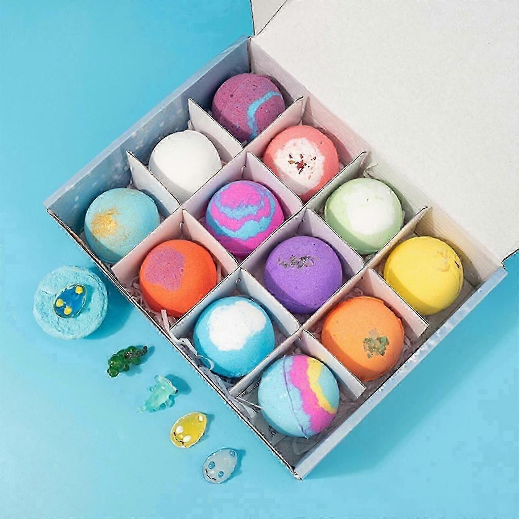 12 Packs Of Children's Bath Bombs Natural Organics Bubble Bath Bombs In Bath Toys For Girls And Boys Birthday Presents For Children