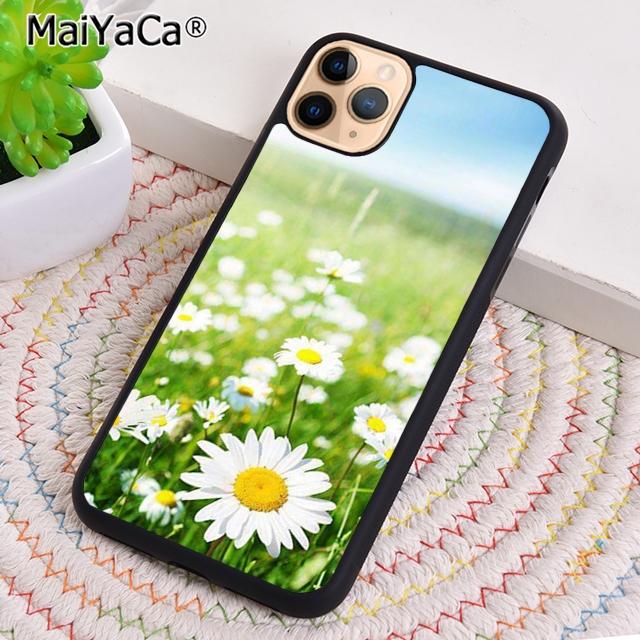 Daisy Flowers Field Phone Case Shell For iPhone 17 Air 12 13 16 pro max 15 14 plus Cover coque