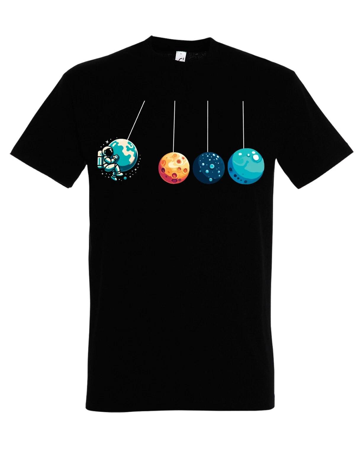 Mens T-Shirt PLANETS Theme Funny Space Men Astronomy Galaxy XL