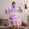 Warm Hooded Sherpa Blanket With Sleeves Ultra Soft Fleece Sweatshirt Throw Thick Winter Flannel Hoodie Blankets Home Textile