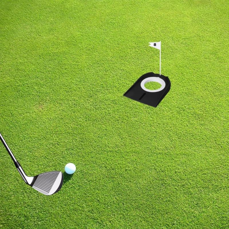 9Pcs Golf Putting Mat Indoor Practice Putting Cup Hole Practice Aids Golf Putting Mat Golf Practice Putting Cup & Flags