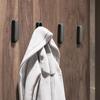 1Pcs Folding Wall Hook Hidden Robe Towel Coat Hook for Home Kitchen Bathroom Matte Black Towel Hanger
