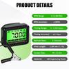 Digital Engine Tachometer & Hour Meter Mini Tach Gauge with Clip & Backlight Display Inductive for Gas Small Engine Lawn Mower RV Chainsaws Outboard