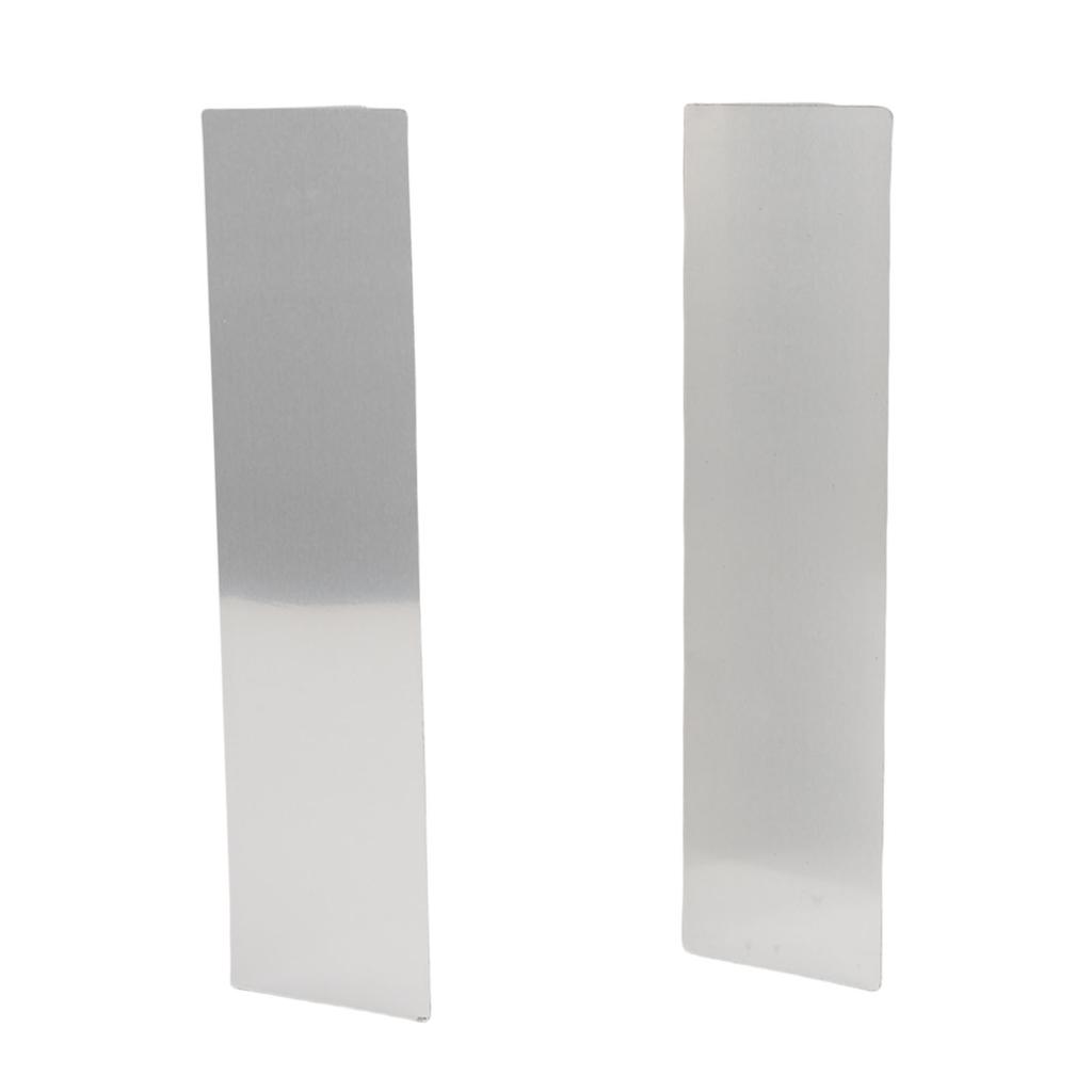 4 Peças Protetores de Vedação de Porta de Garagem Vedação Contra Intempéries Alumínio para Interior Exterior Casa 5,91 X 1,77 Polegadas