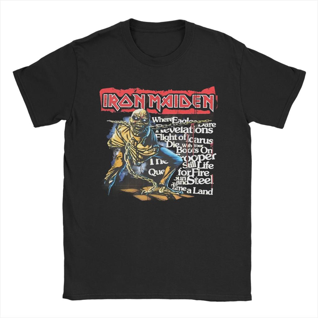 Fears Of The Darks T-Shirts for Men Women I-Iron M-Maidens  Cotton Tee Shirt Crewneck Short Sleeve T Shirts Plus Size Clothing