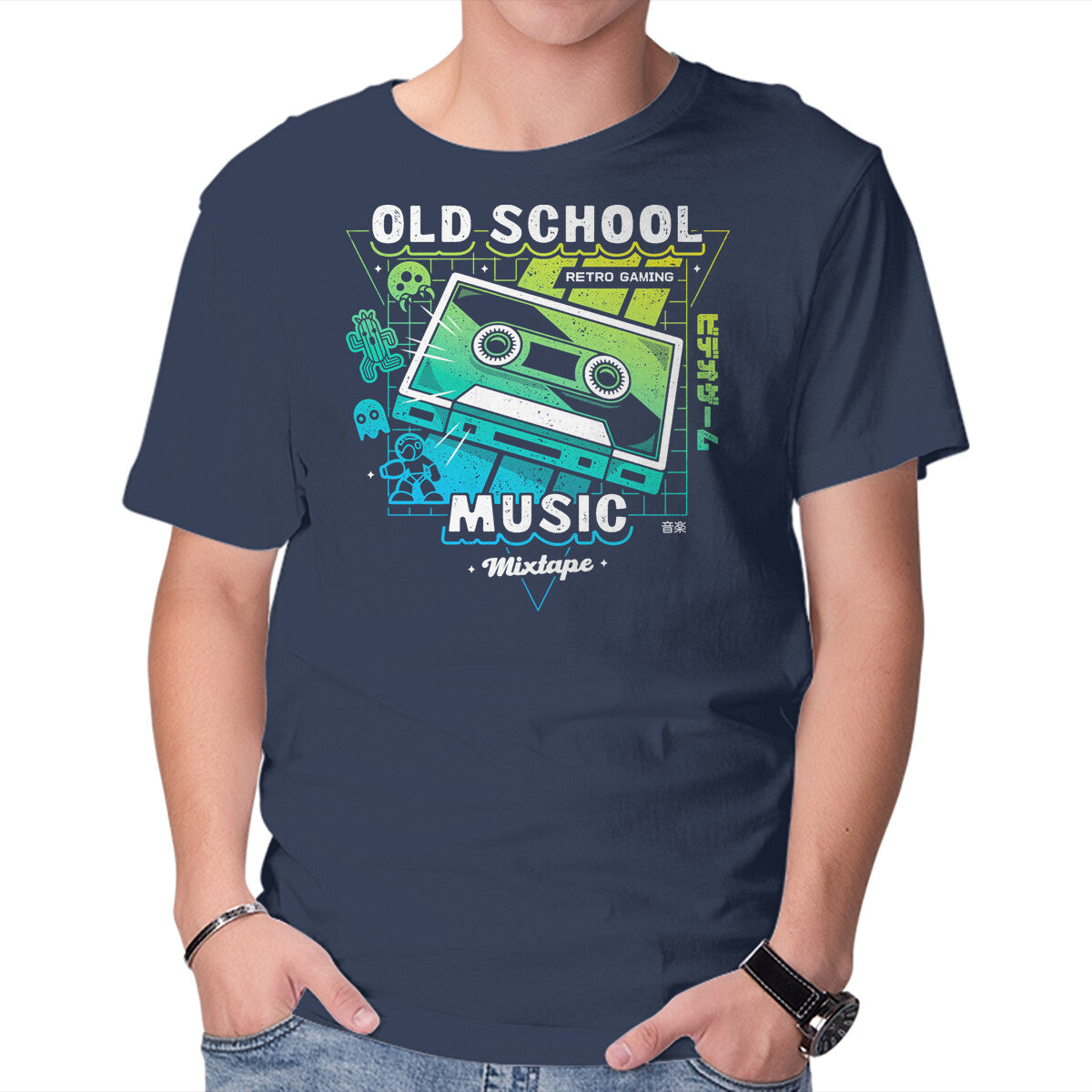 Unisex Crew Neck T-Shirt Retro Gaming Music Graphic Short Sleeve Casual Tee XXXXL