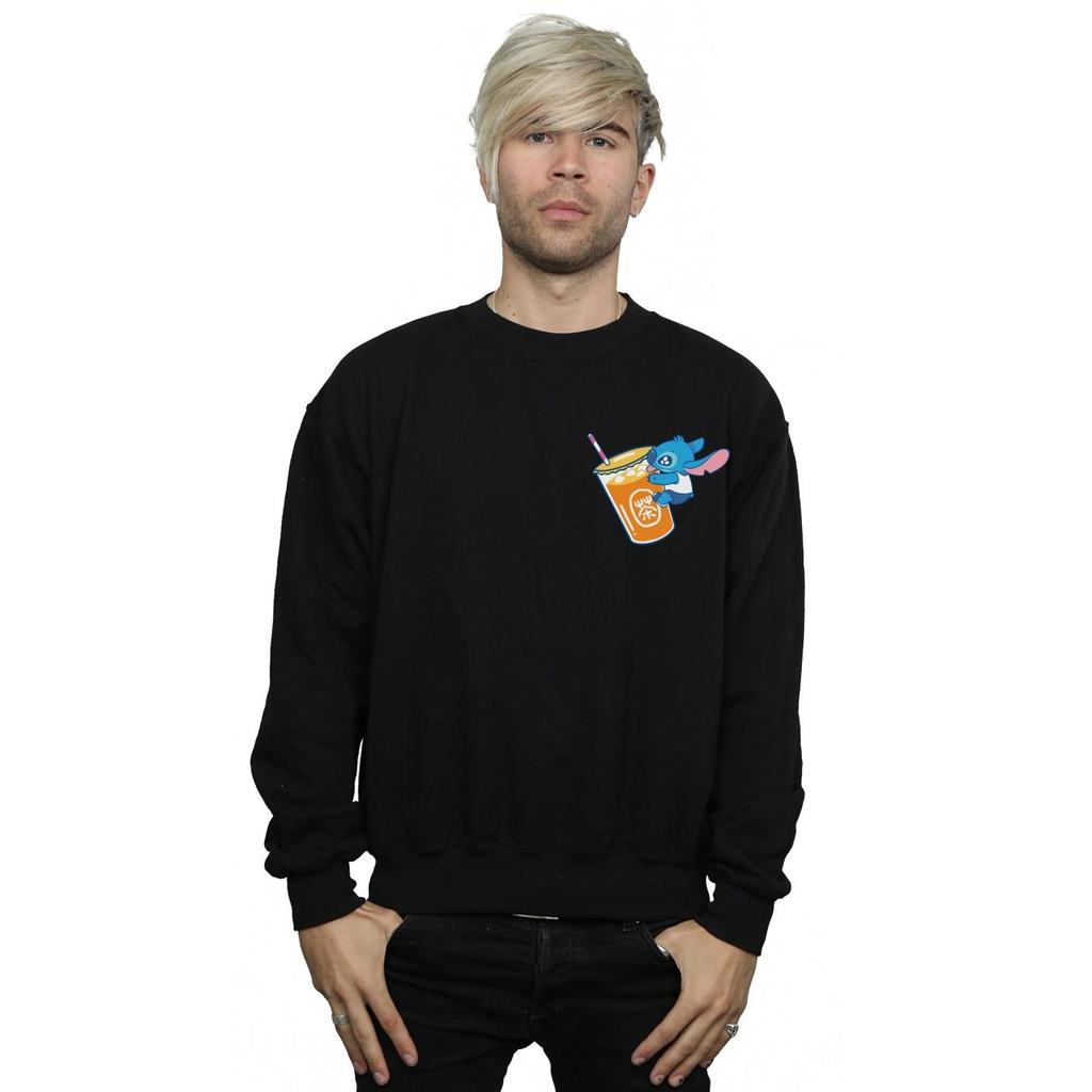 Disney Mens Lilo And Stitch Drink Sweatshirt