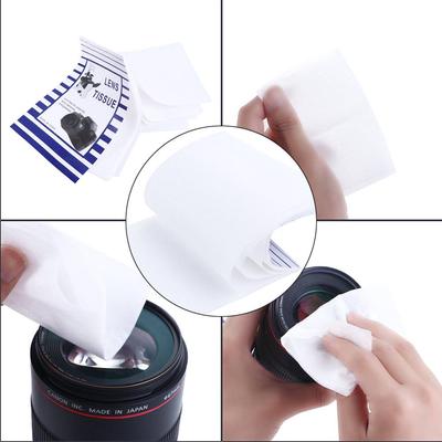 White Camera Cleaning Kit Lens Cleaning Paper Camera Filter Tissue Wipes Booklet Camera Lens Tissue