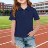 Short Sleeve Polo Shirt for Girls Classic Collar Design Breathable Lightweight Fabric Suitable for Daily Wear School Uniforms Outdoor Activities