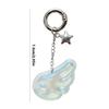 Delicate Acrylic Angel Wing Star Key Ring For Women Keys Organization Inspirational Pocket Charm Sentimental Present