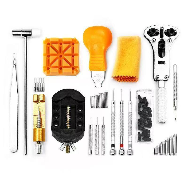 168-Piece Watch Repair Tool Set for Disassembly, Battery Replacement & Band Removal