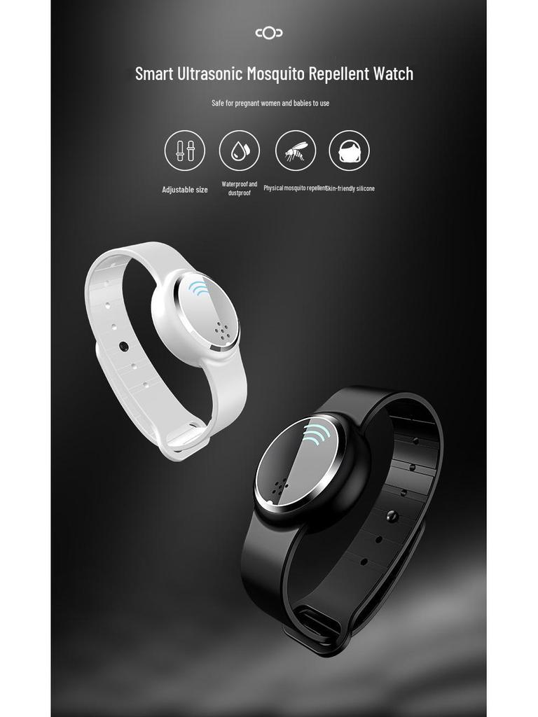 Ultrasonic Mosquito Repellent Bracelet & Watch for Kids and Adults
