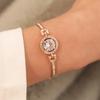 Korean Style Women's Sparkling Diamond Zircon Bracelet - Simple, Versatile, and Elegant.