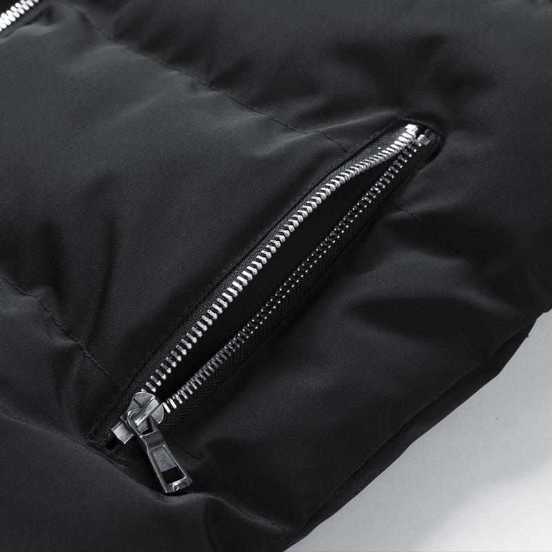 Vest Men's Autumn and Winter Thickened Down Cotton Waistcoat Casual Stand-up Collar Large Size Cotton Coat Vest Jacket