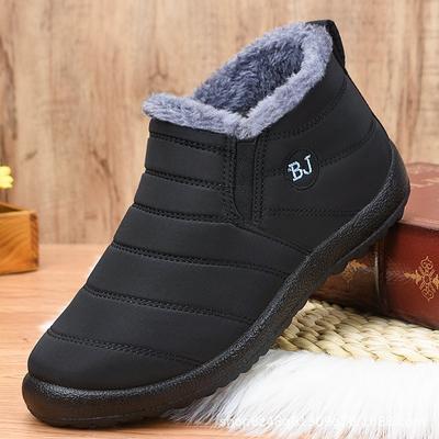 Baumwollschuhe Damen neue Übergröße Baumwollstiefel gefüttert und verdickt alte Pekinger Schneestiefel thermische Freizeitschuhe