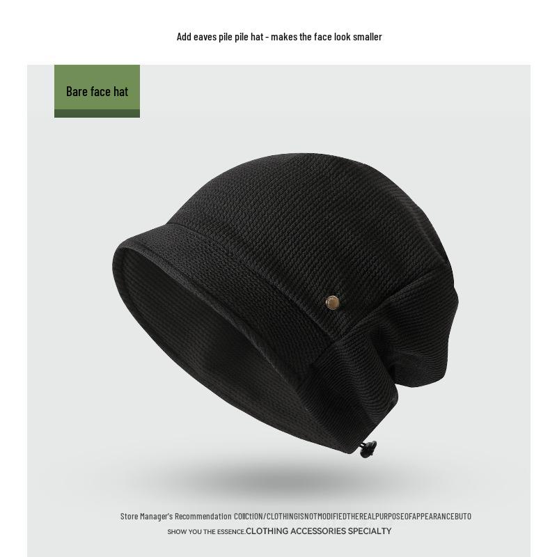 Korean Style Trendy Slouchy Beanie for Women and Men - Thin, Knitted, Youthful Fashion with Applique Design.