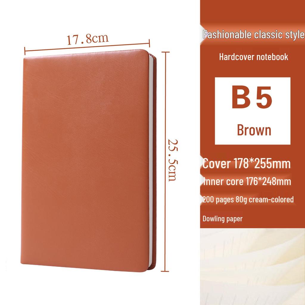 Korean Style Leather Cover Creative Diary Notebooks - Set of 5