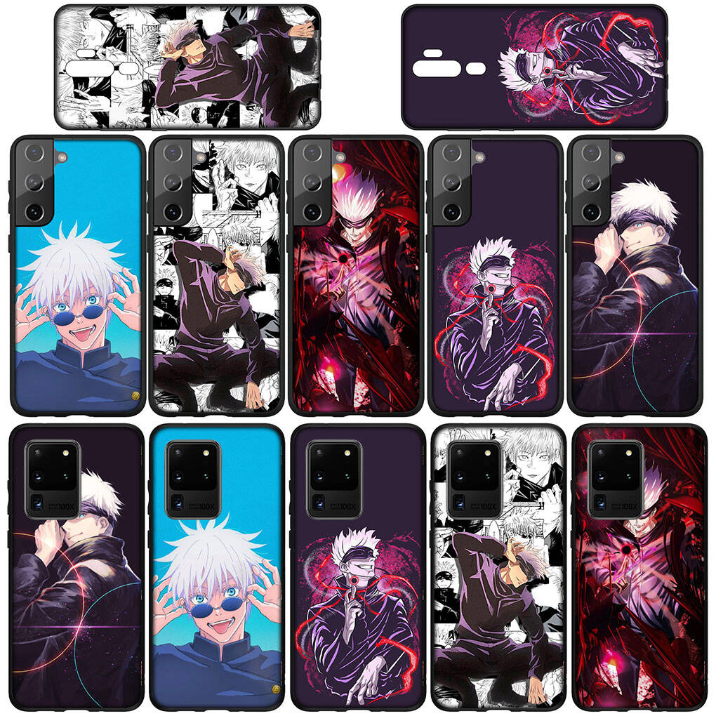Phone Case for Samsung Galaxy S25 S23 S22 S24 Ultra FE A05 A06 A15 A16 A36 A37 A35 A54 A55 A56 A57 A25 A53 A17 Anime Gojo Satoru Jujutsu Kaisen Cover