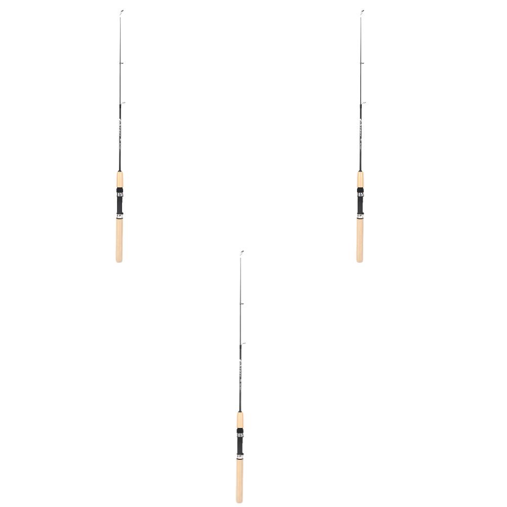 60 80 100CM Mini Telescopic Ice Fishing Rod Portable Carbon Fiber River Shrimp Carp Fishing Pole Winter Fishing Rod Tackle Pesca