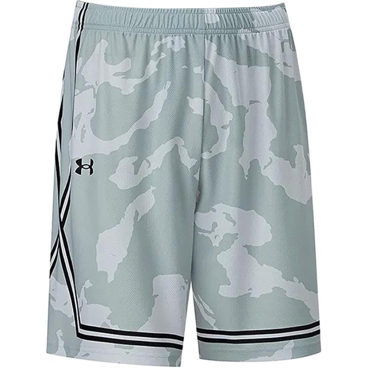 

Under Armour Fashionable Camouflage Striped Quick-Dry Breathable Sports Training Fitness Running Loose Knit Shorts Unisex shorts 2770120-100 2XL