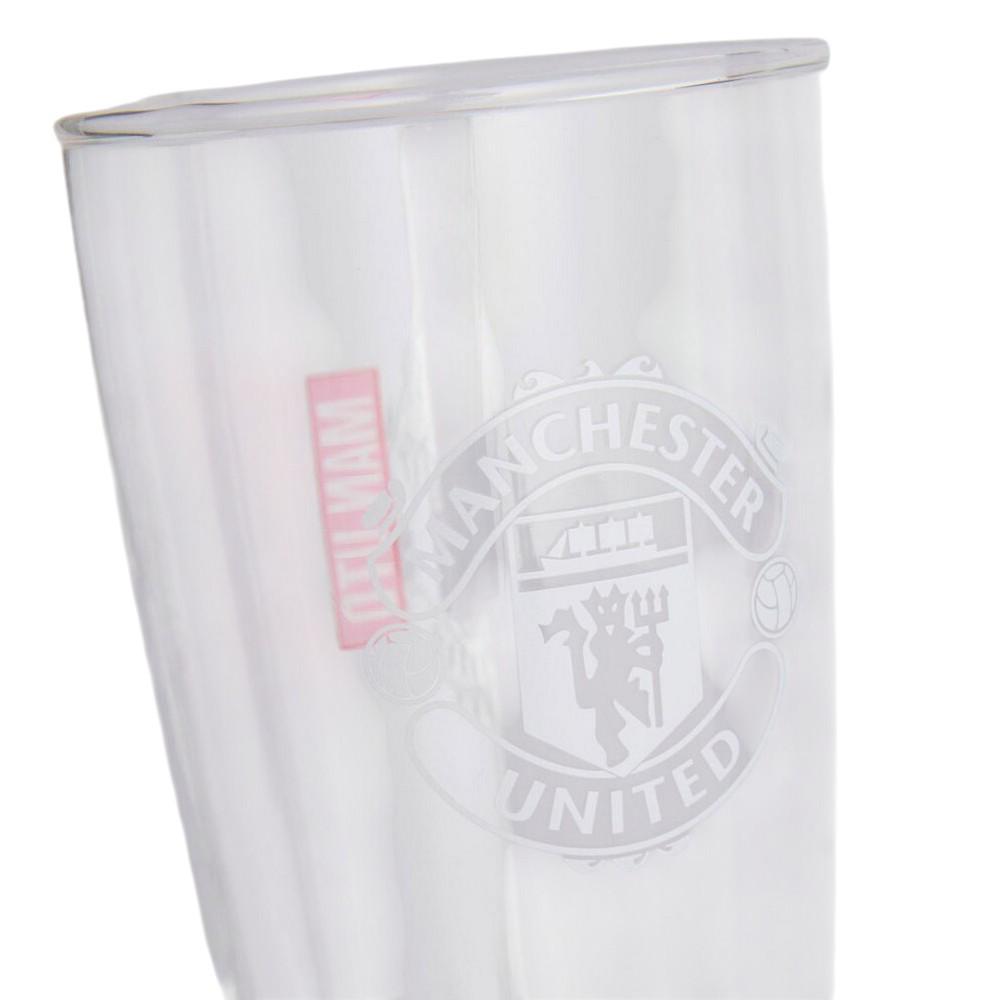 Manchester United FC Crest 570ml Beer Glass