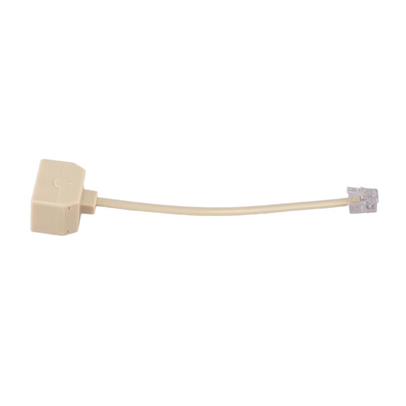 Telefonweiche Rj11 6P4C 1 Stecker auf 2 Buchsen Adapter Rj11 auf Rj11 Verteiler Telefonzubehör