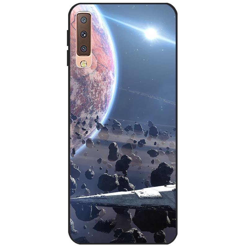 Cases For Samsung Galaxy A7 2018 Cover Silicon Color Phone Case Cover For Samsung A7 2018 A750 A750F 6.0 Inch Protective Shell