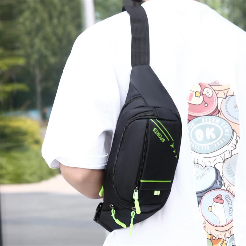 Anti-Theft Men's Waist Bag - Slim Fit Fanny Pack, Waterproof Sports Phone Pouch, Multi-Layer Secure Bum Bag for Running & Travel